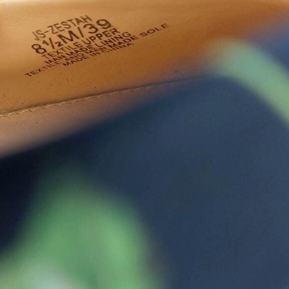 Jessica Simpson Platform Sandals Sz 8.5M Wedges Espadrilles Summer Satin Fruit - Picture 10 of 10